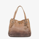 Bolso tote Prada Ombre de cuero con cremalleras&nbsp;