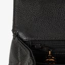Chanel Kelly Top Handle Caviar Black Quilted Leather Bag