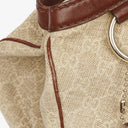 Gucci Beige/Brown Diamante Canvas Sukey Shoulder Hobo Bag