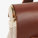 Hermes Herbag Brown PM Vache Hunter Toile 2 Way Bag