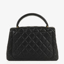 Chanel Kelly Top Handle Caviar Black Quilted Leather Bag