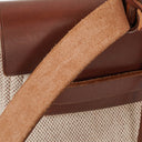 Hermes Herbag Brown PM Vache Hunter Toile 2 Way Bag