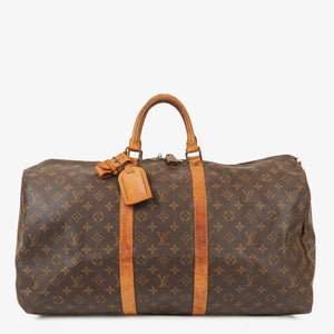 Louis Vuitton Keepall 55 Monogram Canvas Travel Bag