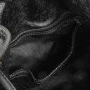 Sac seau à cordon Céline en cuir noir