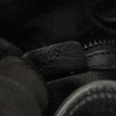 Sac seau à cordon Céline en cuir noir