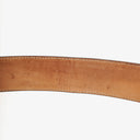Gucci Metallic Silver GG Canvas and Patent Leather Interlocking G Buckle Belt 80 CM