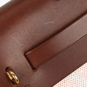 Hermes Herbag Brown PM Vache Hunter Toile 2 Way Bag