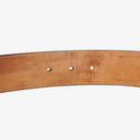 Gucci Metallic Silver GG Canvas and Patent Leather Interlocking G Buckle Belt 80 CM