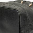 Sac seau à cordon Céline en cuir noir