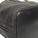 Sac seau à cordon Céline en cuir noir