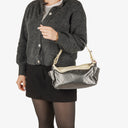 Chanel Paris-Biarritz Silver and Cream Hobo Bag