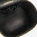 Chanel Black Leather Vanity Case