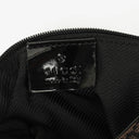 Gucci Monogram Canvas And Patent Leather Hobo Shoulder Bag