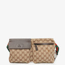 Gucci GG Multicolour Beige/Brown Monogram Canvas Belt Bag