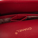 Chanel Vintage Classic Double Flap Bag in Quilted Red Lambskin with 24K Gold-Plated Hardware