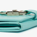 Gucci Turquoise Microguccissima Leather Jackie Compact Wallet