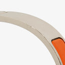 Hermes Orange Enamel Clic H Bracelet
