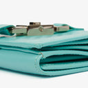Gucci Turquoise Microguccissima Leather Jackie Compact Wallet