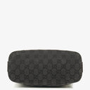 Gucci Monogram Canvas And Patent Leather Hobo Shoulder Bag