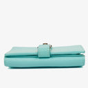 Gucci Turquoise Microguccissima Leather Jackie Compact Wallet