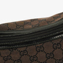 Gucci Monogram Canvas And Patent Leather Hobo Shoulder Bag