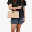 Louis Vuitton Wilshire Neutral PM Monogram Vernis Handbag