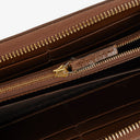 Gucci Horsebit 1955 GG Supreme Monogram Azalea Calfskin Zip Around Wallet