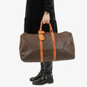 Louis Vuitton Keepall 55 Monogram Canvas Travel Bag