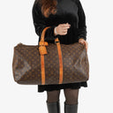 Louis Vuitton Keepall 55 Monogram Canvas Travel Bag