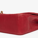 Chanel Vintage Classic Double Flap Bag in Quilted Red Lambskin with 24K Gold-Plated Hardware