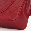 Chanel Vintage Classic Double Flap Bag in Quilted Red Lambskin with 24K Gold-Plated Hardware