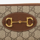 Gucci Horsebit 1955 GG Supreme Monogram Azalea Calfskin Zip Around Wallet