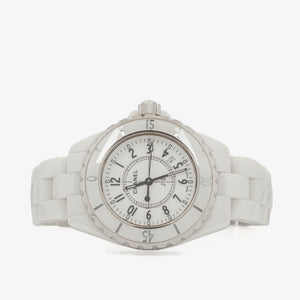 Chanel J12 Stainless Steel White Ceramic 38mm Quartz Watch