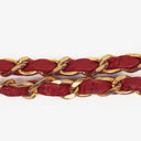 Chanel Vintage Classic Double Flap Bag in Quilted Red Lambskin with 24K Gold-Plated Hardware