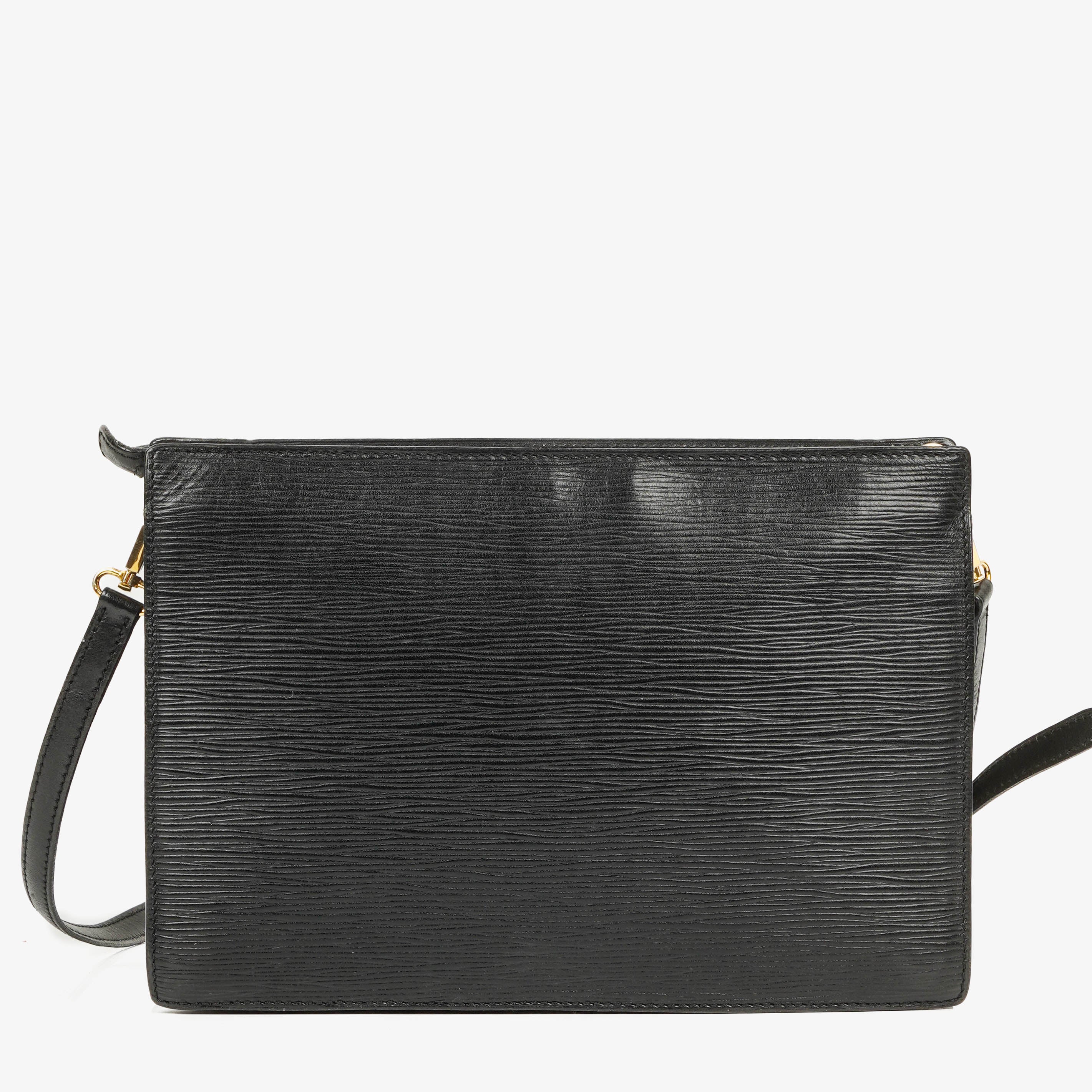Louis Vuitton Monogramm Enghien Schwarze EPI Leder Schultertasche