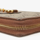 Gucci Horsebit 1955 GG Supreme Monogram Azalea Calfskin Zip Around Wallet