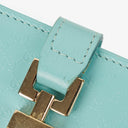 Gucci Turquoise Microguccissima Leather Jackie Compact Wallet
