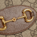Gucci Horsebit 1955 GG Supreme Monogram Azalea Calfskin Zip Around Wallet