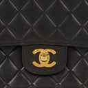 Chanel Classic Kelly Vintage Black Quilted Lambskin With 24K Gold-Plated Hardware