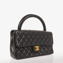 Chanel Classic Kelly Vintage Black Quilted Lambskin With 24K Gold-Plated Hardware
