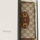 Gucci Horsebit 1955 GG Supreme Monogram Azalea Calfskin Zip Around Wallet