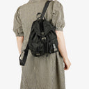 Prada Tessuto Nylon Twin Pockets Drawstring Backpack