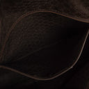 Gucci Bamboo Top Handle Beige Canvas Brown Lerahter Hobo Bag