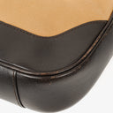 Gucci Bamboo Top Handle Beige Canvas Brown Lerahter Hobo Bag