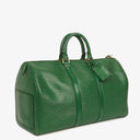 Louis Vuitton Keepall 45 Green EPI Leather Travel Bag