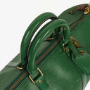Louis Vuitton Keepall 45 Green EPI Leather Travel Bag