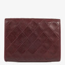 Chanel Mini Flap Bag Burgundy Quilted Lambskin With 24K Gold-Plated Hardware