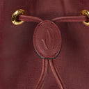 Sac Escarcelle Must De Cartier en cuir bordeaux
