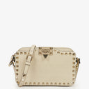 Valentino Garavani Cream Rockstud Camera Crossbody Bag