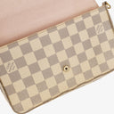Louis Vuitton Felicie Pochette Damier Azur Canvas Bag
